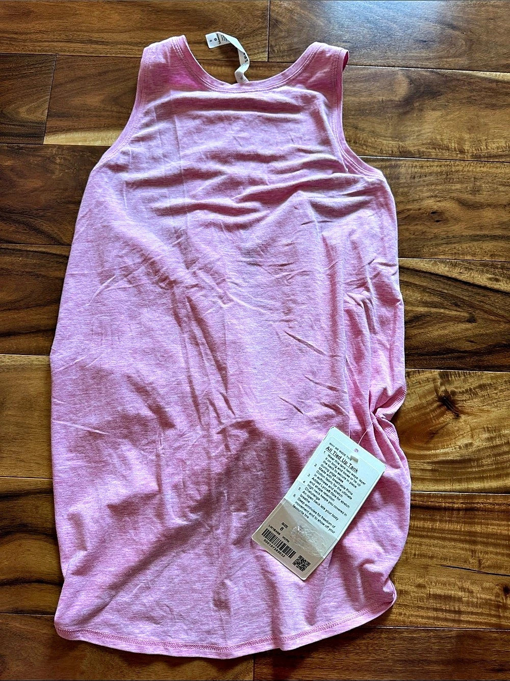 lululemon All Tied Up Tank Pink Tank Top Size 8 NWT